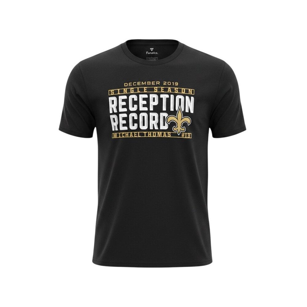 Fanatics New Orleans Saints Michael Thomas Reception Record T-Shirt Mens Large
